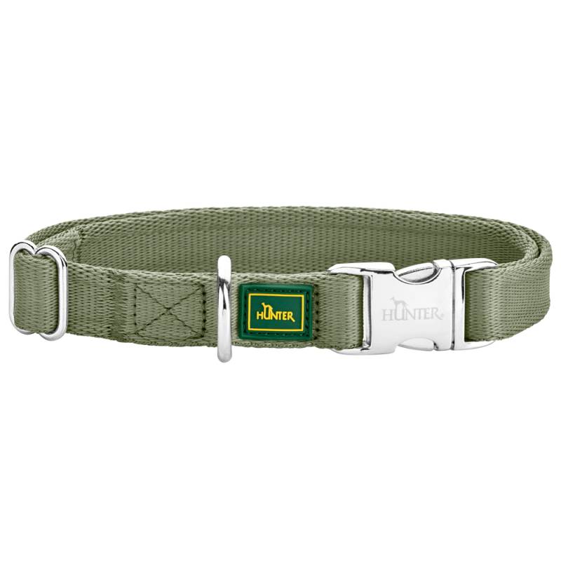 HUNTER Hundehalsband Inari lindgrün, Gr. XL, Breite: ca. 2,5 cm, Länge: ca. 45 - 65 cm von Hunter