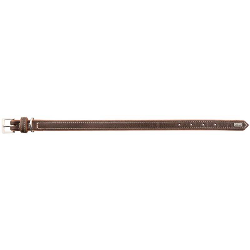 HUNTER Hundehalsband Porto dunkelbraun/cognac, Gr. 40, Breite: ca. 1,8 cm, Länge: ca. 29 - 35 cm HUNTER Hundehalsband Porto dunkelbraun/cognac, Gr. 40, Breite: ca. 1,8 cm, Länge: ca. 29 - 35 cm von Hunter