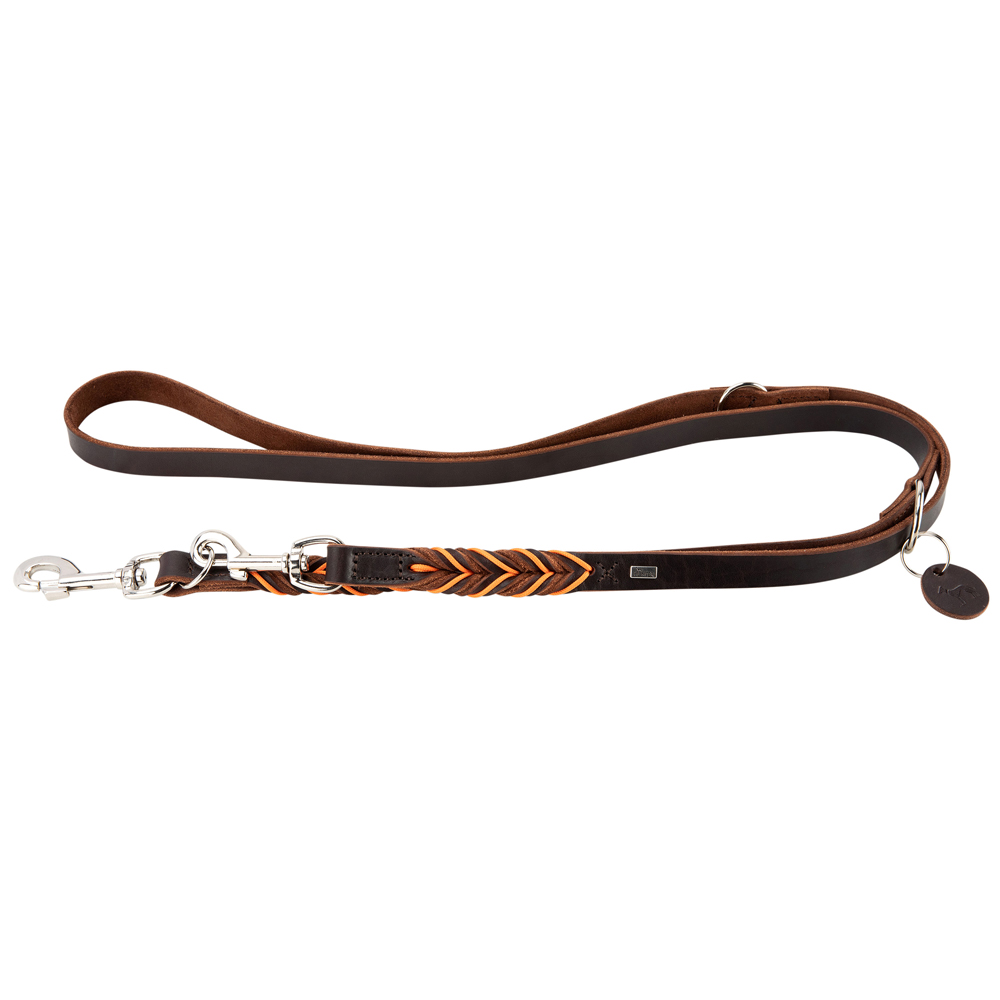 HUNTER Hundeleine Solid Education Cord dunkelbraun/orange, Breite: ca. 20 mm, Länge: ca. 200 cm HUNTER Hundeleine Solid Education Cord dunkelbraun/orange, Breite: ca. 20 mm, Länge: ca. 200 cm von Hunter