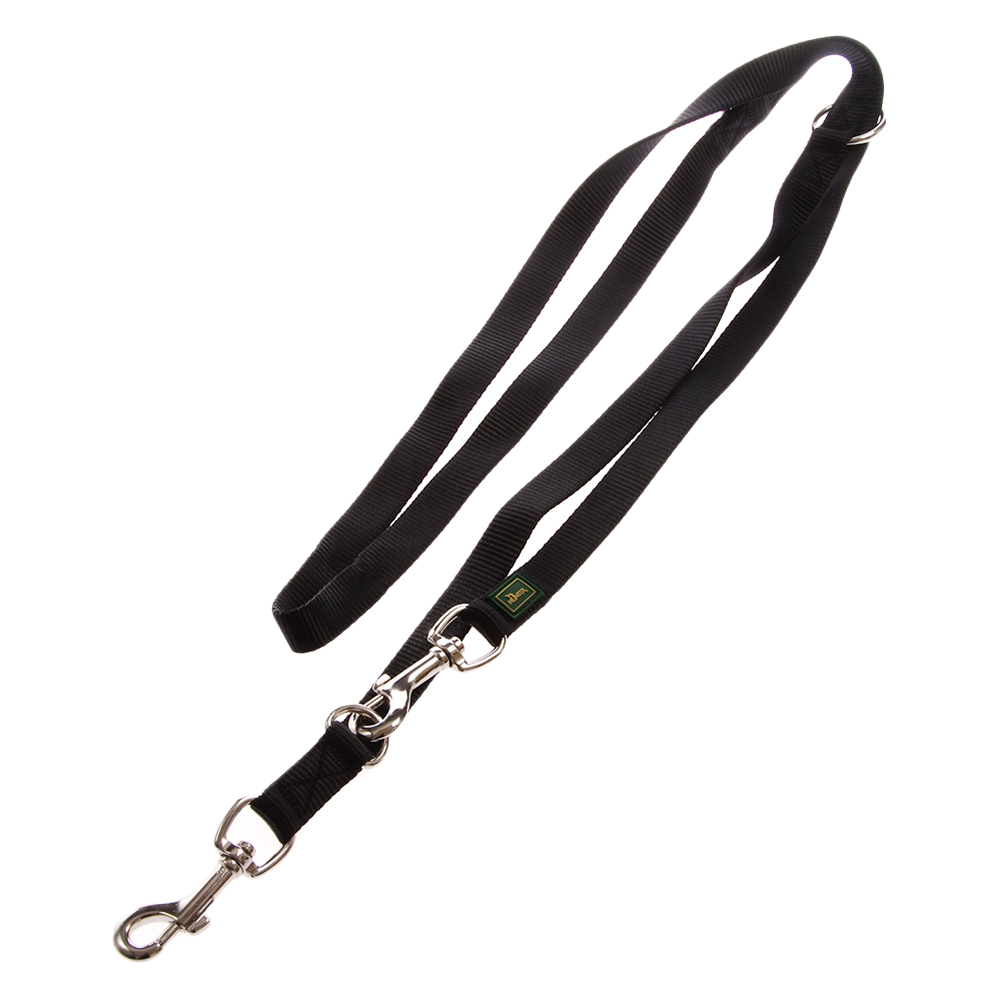 HUNTER Hundeleine Vario Basic, schwarz - 200 cm lang, 20 mm breit von Hunter