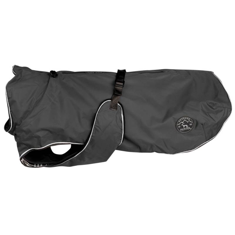 HUNTER Hundemantel Uppsala schwarz, Gr. 55, Rückenlänge: ca. 55 cm, Bauchumfang: ca. 62 – 108 cm, Halsumfang: ca. 36 – 72 cm von Hunter