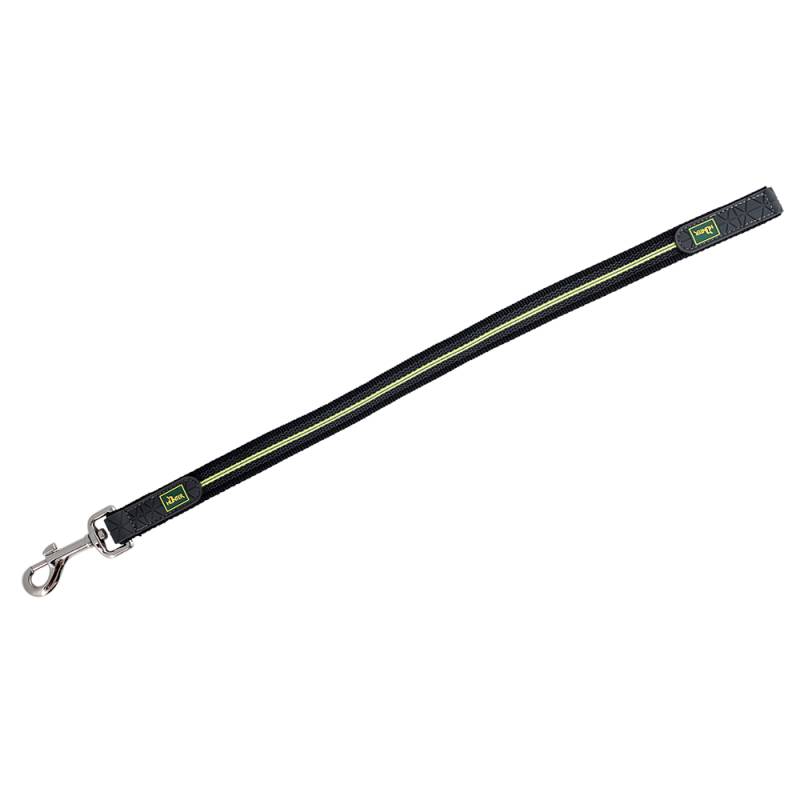 HUNTER Kurzführer-Leine Visby Super Grip gelb, Breite: ca. 2 cm, Länge: ca. 50 cm von Hunter