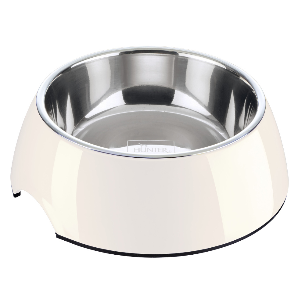 HUNTER Melamin-Napf weiß, mit Edelstahl-Inlet - Sparset: 2 x 350 ml, Ø 14 cm HUNTER Melamin-Napf weiß, mit Edelstahl-Inlet - Sparset: 2 x 350 ml, Ø 14 cm von Hunter