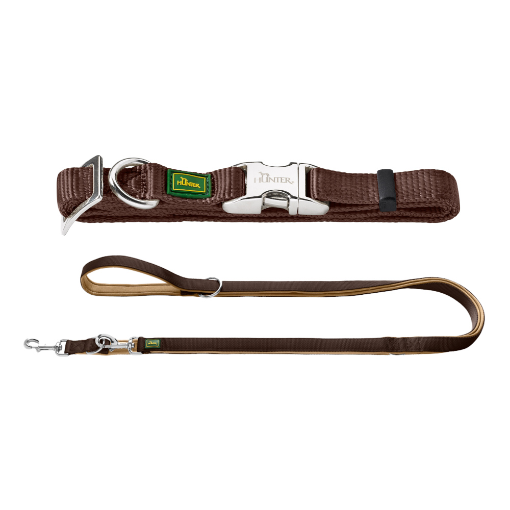 HUNTER Neopren Führleine, braun/karamell - Sparpaket: Leash Neopren + Collar Vario Basic Alu-Strong L HUNTER Neopren Führleine, braun/karamell - Sparpaket: Leash Neopren + Collar Vario Basic Alu-Strong L von Hunter
