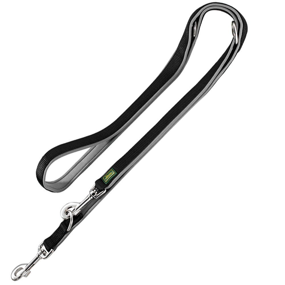 HUNTER Neopren Führleine, schwarz/grau - 200 cm lang, 20 mm breit, verstellbar HUNTER Neopren Führleine, schwarz/grau - 200 cm lang, 20 mm breit, verstellbar von Hunter