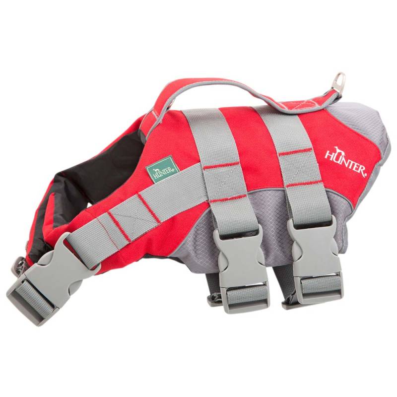 HUNTER Schwimmweste Moss rot, Gr. XXL, Rückenlänge: ca. 43 cm, Brustumfang: ca. 88 - 113 cm, Halsumfang: ca. 56 - 62 cm von Hunter
