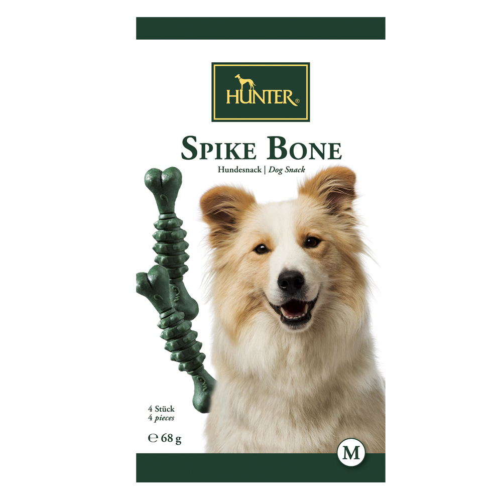 HUNTER Spike Bone Kausnack - Sparpaket: 12 x 68 g (48 Stück) von Hunter