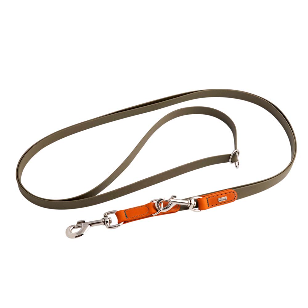 HUNTER Stufenlos verstellbare Führleine Wolmar khaki/orange, Breite: ca. 1,9 cm HUNTER Stufenlos verstellbare Führleine Wolmar khaki/orange, Breite: ca. 1,9 cm von Hunter