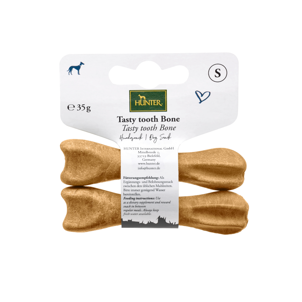 HUNTER Tasty Tooth Bone - Sparpaket: 2 x Größe S (70 g) von Hunter
