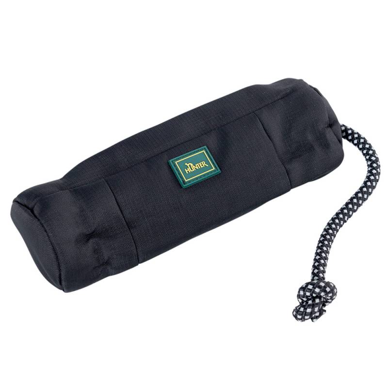 HUNTER Trainer-Snack-Dummy mit Seil schwarz, Länge: ca. 20 cm, Durchmesser:  ca. 5 cm von Hunter