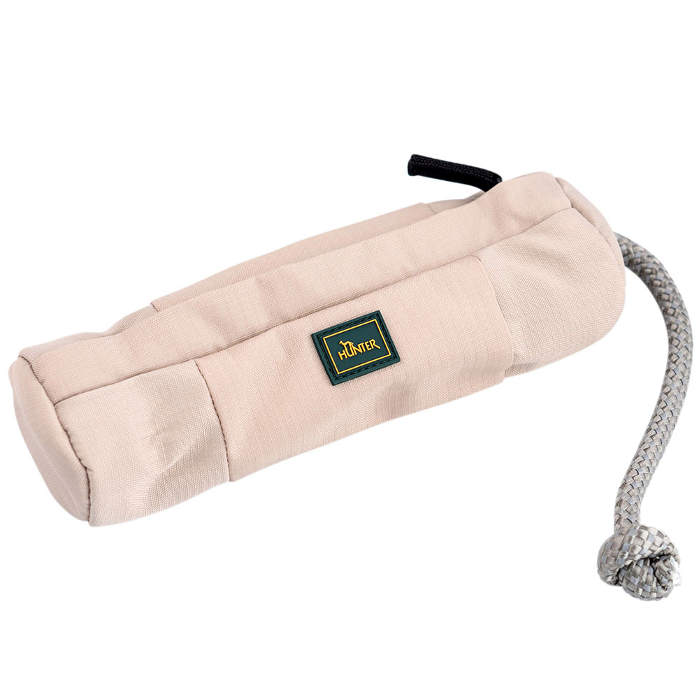 HUNTER Trainer-Snack-Dummy mit Seil taupe, Länge: ca. 20 cm, Durchmesser: ca. 5 cm HUNTER Trainer-Snack-Dummy mit Seil taupe, Länge: ca. 20 cm, Durchmesser: ca. 5 cm von Hunter