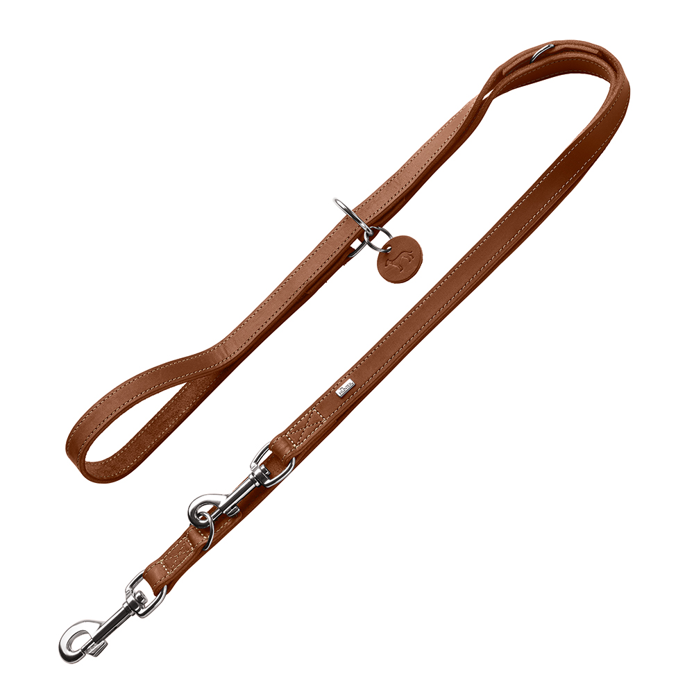 HUNTER Verstellbare Führleine Aalborg, cognac - 200 cm lang, 13 mm breit HUNTER Verstellbare Führleine Aalborg, cognac - 200 cm lang, 13 mm breit von Hunter