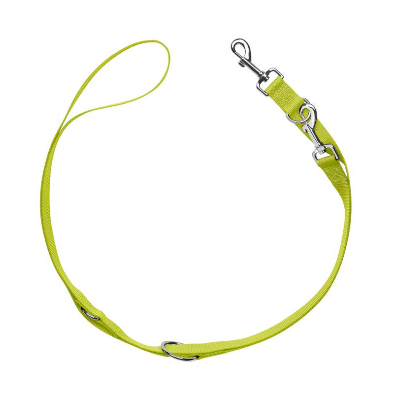 HUNTER Verstellbare Führleine London, limette - 200 cm lang, 10 mm breit von Hunter