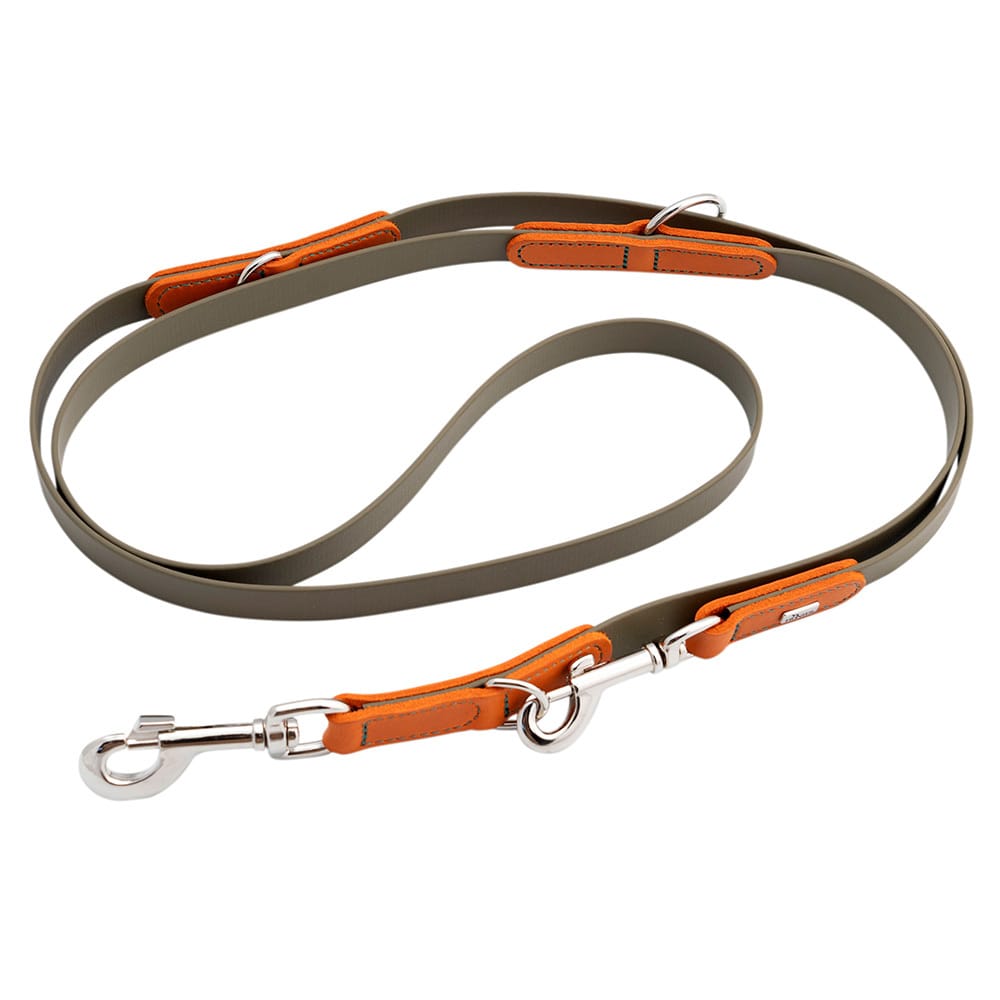 HUNTER Verstellbare Führleine Wolmar khaki/orange, Gr. 19/200, Breite: ca. 1,9 cm HUNTER Verstellbare Führleine Wolmar khaki/orange, Gr. 19/200, Breite: ca. 1,9 cm von Hunter