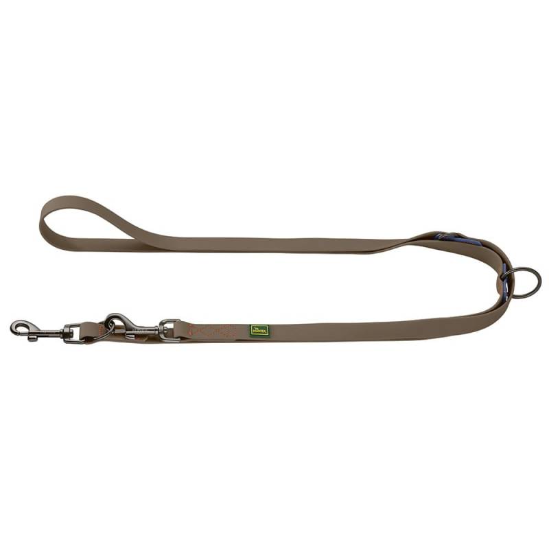 HUNTER verstellbare Führleine Havanna Mini taupe/rauchblau, Breite: ca. 1,5 cm von Hunter