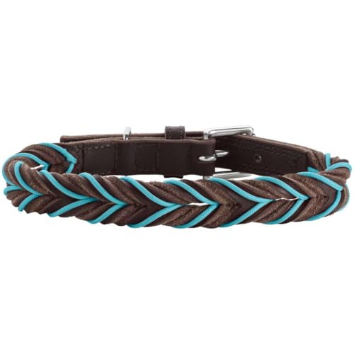 HUNTER Halsband Solid Education Cord Farbe Dunkelbraun/türkis, Größe 40 HUNTER Halsband Solid Education Cord Farbe Dunkelbraun/türkis, Größe 40 von HUNTER
