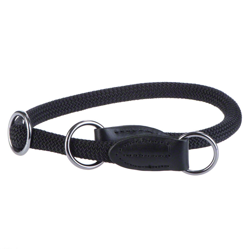 HUNTER Hundehalsband Freestyle, schwarz - Größe 50: verstellbar bis max. 50 cm, Ø 10 mm von Hunter