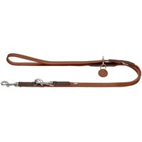 Hunter Verstellbare Führleine Karlby braun/ beige 2 m, 2 cm von Hunter