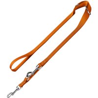 Sparset HUNTER Halsband + Führleine London, orange - Halsband Größe L, Leine 200 cm / 15 mm von Hunter