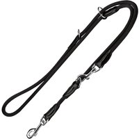 Sparset HUNTER Hundeleine + Halsband Freestyle, schwarz - Halsband Größe max. 50 cm, Leine 200 cm von Hunter
