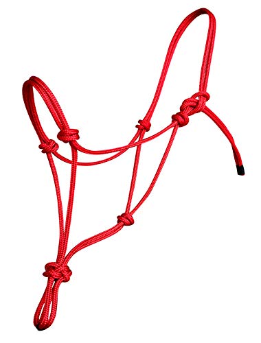 Hunters Saddlery Knotenhalfter für Pferde kompatibel mit Parelli Natural Horsemanship (Fohlen, Rot) von Hunters Saddlery