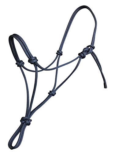 Hunters Saddlery Knotenhalfter für Pferde kompatibel mit Parelli Natural Horsemanship (Vollblut/Cob, Marineblau) von Hunters Saddlery