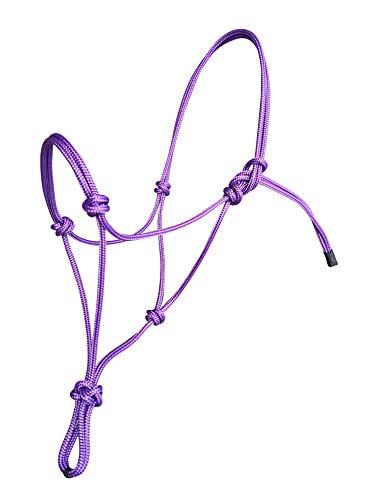 Hunters Saddlery Knotenhalfter für Pferde kompatibel mit Parelli Natural Horsemanship (kleines Miniaturpferd, Violett) von Hunters Saddlery