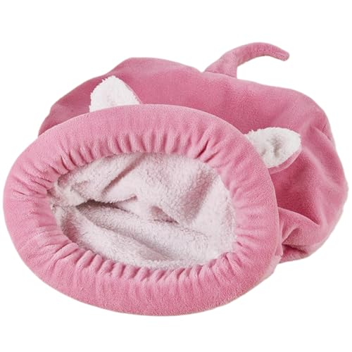 22 x 26 Zoll Haustier Schlafsack, Katze Schlafsack Weiche Plüsch Winter 360 掳 Verpackungsbetthöhle leicht zu lagern Welpenbett für Innenkatzen und Welpen aufbewahren von Huraoerrrr