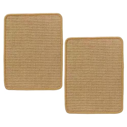 2pcs Cat Scratch Pad, 12 x 16 Zoll Kaninchen Kratzpad, natürliche Sisalmatte für Meerschweinchenbett, Spielen von Huraoerrrr