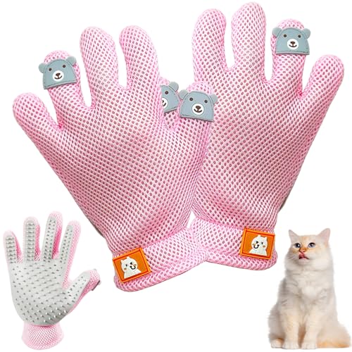2pcs Haustier Haarentfernung Werkzeug Katzenpinselhandschuh mit Kammzähne gestreiftes Seiten Handgelenk für Hundepflege verdickt 2pcs Haustier Haarentfernung Werkzeug Katzenpinselhandschuh mit Kammzähne gestreiftes Seiten Handgelenk für Hundepflege verdickt von Huraoerrrr