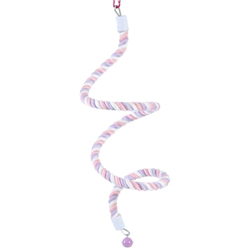 Huraoerrrr 4, 9 -Fuß -Vogel -Seilstange, Flexible, sichere weiche Baumwolle mit Glocken und Hook zum Stehen im Stehen Huraoerrrr 4, 9 -Fuß -Vogel -Seilstange, Flexible, sichere weiche Baumwolle mit Glocken und Hook zum Stehen im Stehen von Huraoerrrr
