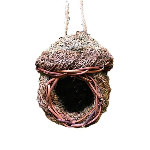 Bird House Bird Nest, Handwoven Straw Nest, Woven House, Hanging Hut, Natural Nests, Handwoven Houses von Huraoerrrr
