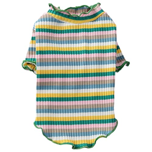 Buntes T-Shirt gestreiftes Hund-weiches Baumwollhemd, hautfreundliche und warme, entzückende Hundekleidung für Katzen und Hunde, Haustiere Buntes T-Shirt gestreiftes Hund-weiches Baumwollhemd, hautfreundliche und warme, entzückende Hundekleidung für Katzen und Hunde, Haustiere von Huraoerrrr