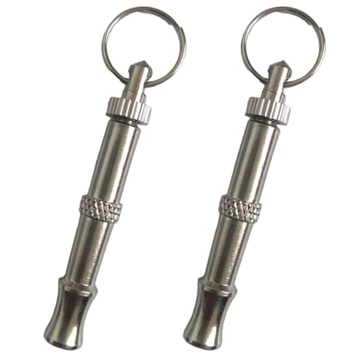 Huraoerrrr Dog Whistle to Stop Barking Neighbors Dog 2Pcs Whistle, Portable to Stop Barking Neighbors, Professional Recall Training, Nickel Brass Plating Nickel Brass Plating von Huraoerrrr