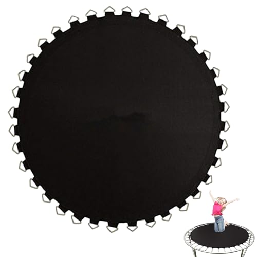 Ersatz -Trampolinmatte mit 72 Dreieckschnalle, PP Hochelastizität UV & wasserfest rund 12 Fuß Trampolin Pad nur Matte von Huraoerrrr