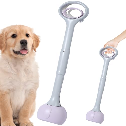 Hund Pooper Scooper, 27, 6 Falten Pooper Scooper mit langem Griff, Kunststoff tragbarer große Kapazität für Garten, Gras, Kies von Huraoerrrr