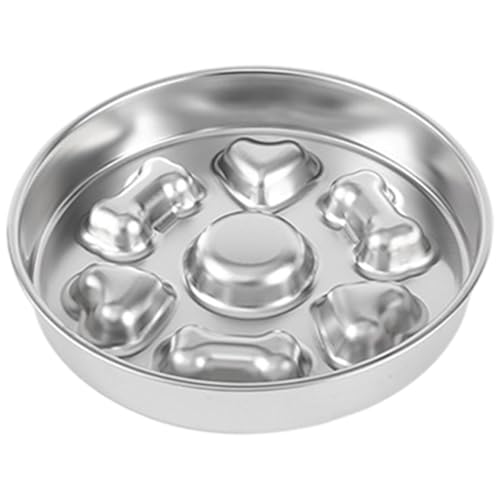 Hund Slow Feeder Bowl, 10 polierte Easy Wäsches Edelstahl -Fütterungsschale für Gute Essgewohnheiten Hund Slow Feeder Bowl, 10 polierte Easy Wäsches Edelstahl -Fütterungsschale für Gute Essgewohnheiten von Huraoerrrr