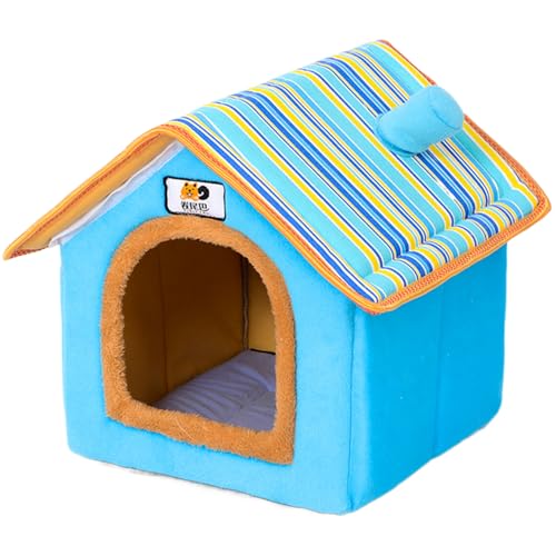Hundehaus Innenräume, 17x15x17 warm Bequeme Plüschhäuser mit Kissen und wasserdichtem Nicht rutschfestem Boden, abnehmbarem und waschbarem Haustierhaus für kleine mittelgroße Hunde Katzen Hundehaus Innenräume, 17x15x17 warm Bequeme Plüschhäuser mit Kissen und wasserdichtem Nicht rutschfestem Boden, abnehmbarem und waschbarem Haustierhaus für kleine mittelgroße Hunde Katzen von Huraoerrrr
