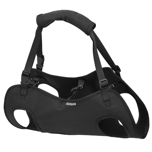 Hundekabelbaum mit Griff zum Anheben, Verstellbarer Riemen und reparierender Schnalle Atmungsaktives Oxford -Sling -Träger für behinderte alte Rehabilitation von Huraoerrrr