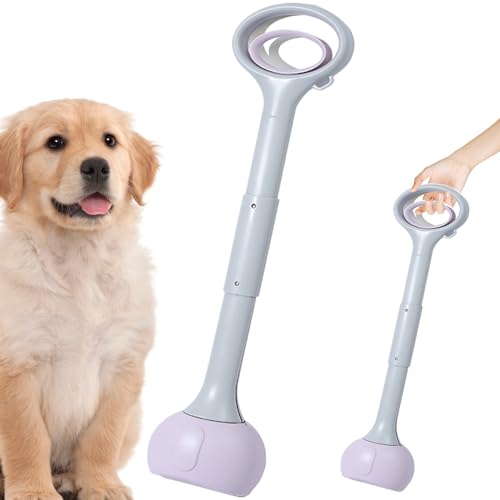 Huraoerrrr 27.6 Hund Poop Scooper für Garten, faltende Pooper -Schaufel mit langem Griff Plastik tragbarer Pooper Große Kapazität für Gartengraskies von Huraoerrrr