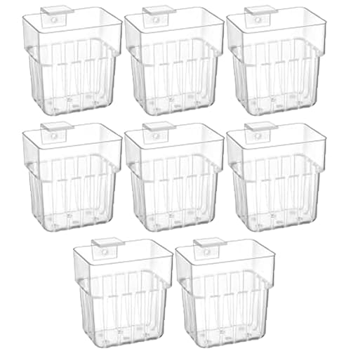 Huraoerrrr 5pcs Aquarium Pflanzenhalter, 2, 2 x 3, x 3, Zoll klare Plastikblütenblüten für Fischtank und Wasserspieldekoration von Huraoerrrr