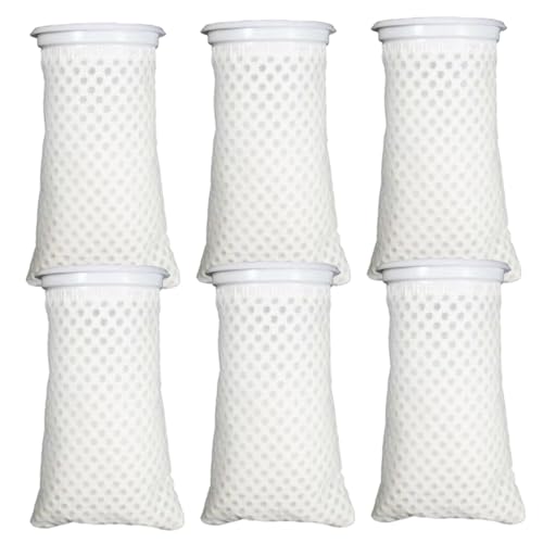 Huraoerrrr 6pcs 4 Zoll Aquariumfiltersocken, Ring -Wabenfilterbeutel für Salzwasser Süßwasserfischtank von Huraoerrrr