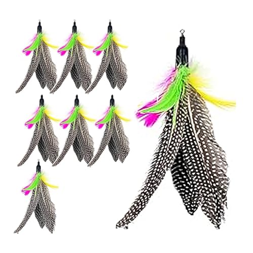 Huraoerrrr 8pcs Katzenspielzeug-Federn Ersatz 7.9 '' natürlicher Katzenstab Spielzeugersatz mit Schleife lang anhaltende Katzenfischerei-Stangen-Spielzeugersatz für Kätzchen und Katzen Huraoerrrr 8pcs Katzenspielzeug-Federn Ersatz 7.9 '' natürlicher Katzenstab Spielzeugersatz mit Schleife lang anhaltende Katzenfischerei-Stangen-Spielzeugersatz für Kätzchen und Katzen von Huraoerrrr