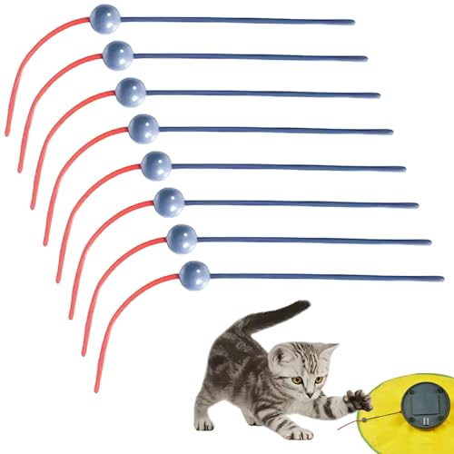 Huraoerrrr 8pcs Motorisierte Katzen -Zauberstab -Ersatzspielzeug - Interaktiver Kunststoff -Katzen -Teaser -Zauberstab für Kätzchenspiel und Bewegung Huraoerrrr 8pcs Motorisierte Katzen -Zauberstab -Ersatzspielzeug - Interaktiver Kunststoff -Katzen -Teaser -Zauberstab für Kätzchenspiel und Bewegung von Huraoerrrr