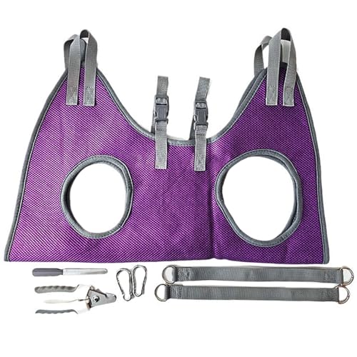 Huraoerrrr Hundehängekabelbaum für Nagelschneide, Pflege -Hängematte mit starken Mittelbändern, praktische Nageltrimmungshängematte mit Clippers Datei lila lila Huraoerrrr Hundehängekabelbaum für Nagelschneide, Pflege -Hängematte mit starken Mittelbändern, praktische Nageltrimmungshängematte mit Clippers Datei lila lila von Huraoerrrr