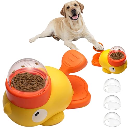 Huraoerrrr Hundespielspielzeug für Hundebehandlungen, interaktive Feeder mit Entenform mit 3 Getreideauslässen Non-Slip-Basis Huraoerrrr Hundespielspielzeug für Hundebehandlungen, interaktive Feeder mit Entenform mit 3 Getreideauslässen Non-Slip-Basis von Huraoerrrr