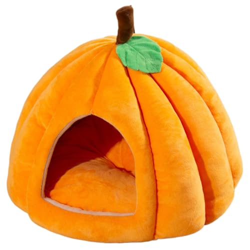 Kürbiskatze Höhlenbett kleine, geschlossene thermische Katzenhaus, weiches Nicht rutsches Haustierbett für Halloween Kürbiskatze Höhlenbett kleine, geschlossene thermische Katzenhaus, weiches Nicht rutsches Haustierbett für Halloween von Huraoerrrr