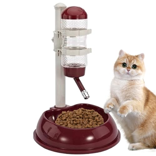 No-Drip Automatic Dog Water Bowl Spender mit einstellbarem Ständer, abnehmbar No-Drip Automatic Dog Water Bowl Spender mit einstellbarem Ständer, abnehmbar von Huraoerrrr