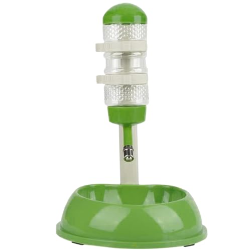 No-Drip Automatic Dog Water Bowl Spender mit verstellbarem Ständer, Abnehmbarer Tierfutter/Wasserflasche für Hunde und Katzen, Grün No-Drip Automatic Dog Water Bowl Spender mit verstellbarem Ständer, Abnehmbarer Tierfutter/Wasserflasche für Hunde und Katzen, Grün von Huraoerrrr