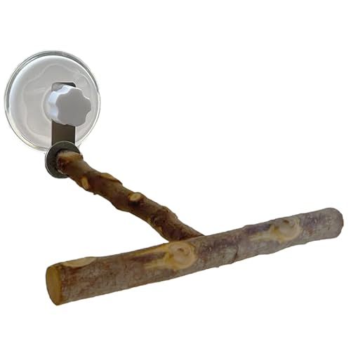 Papagei-Barsch, Vogelperch mit Saugnapfbecher T-Typ-Ständer Holz Vogelstange einfache Installation für Papageien-Sichtweite Cockatiel Supplies Papagei-Barsch, Vogelperch mit Saugnapfbecher T-Typ-Ständer Holz Vogelstange einfache Installation für Papageien-Sichtweite Cockatiel Supplies von Huraoerrrr